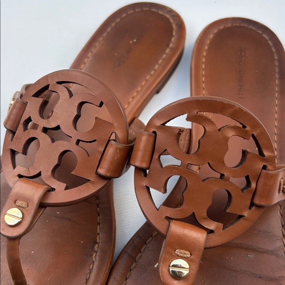 Tory Burch Miller Sandals in Vintage Brown - Picture 4 of 7